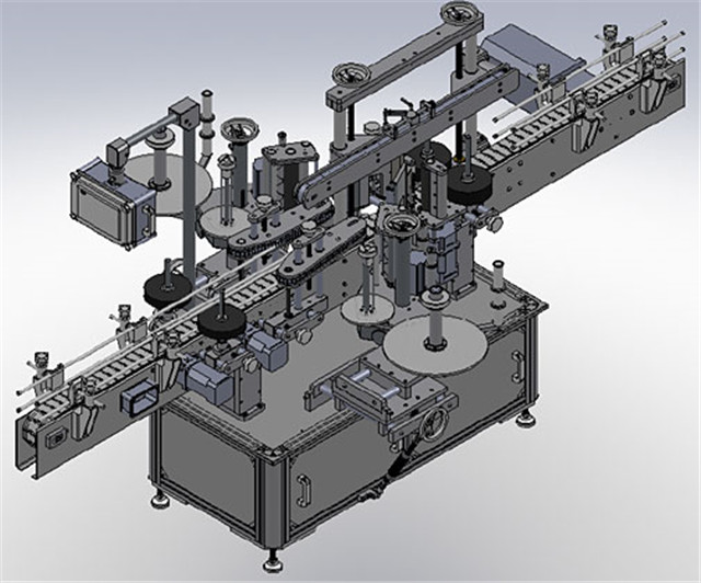 Automatic Double Sided Labelling Machine For Shampoo Lotion Bottles Details