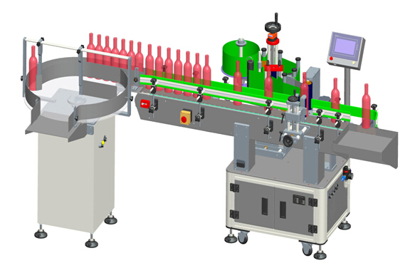 Automatic Vertical Red Wine Transparent Labels Labelling Machine Details