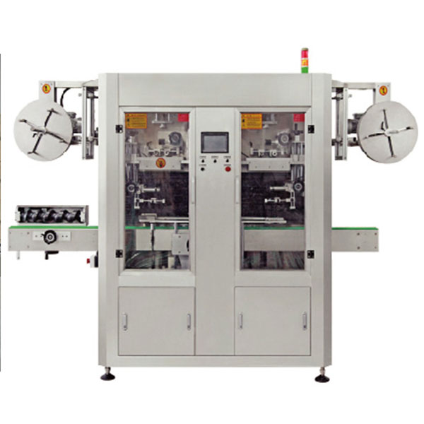 Dual Lane Automatic PVC Shrink Sleeve Label Applicator Machine