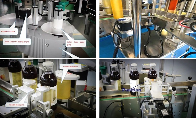 Factory Price Round Bottle Automatic Fixed Position Labeling Machine for Sale