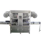 Full Automatic Bottle Neck and Body Double Heads Sleeve Shrink Labeling Machine