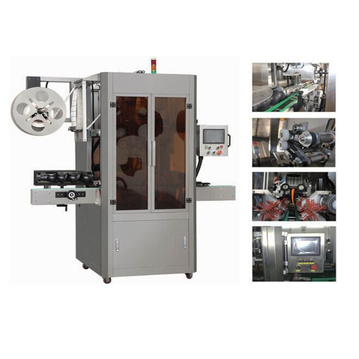 High Speed Full Automatic PVC Sleeve Shrink Applicator Labeling Machine