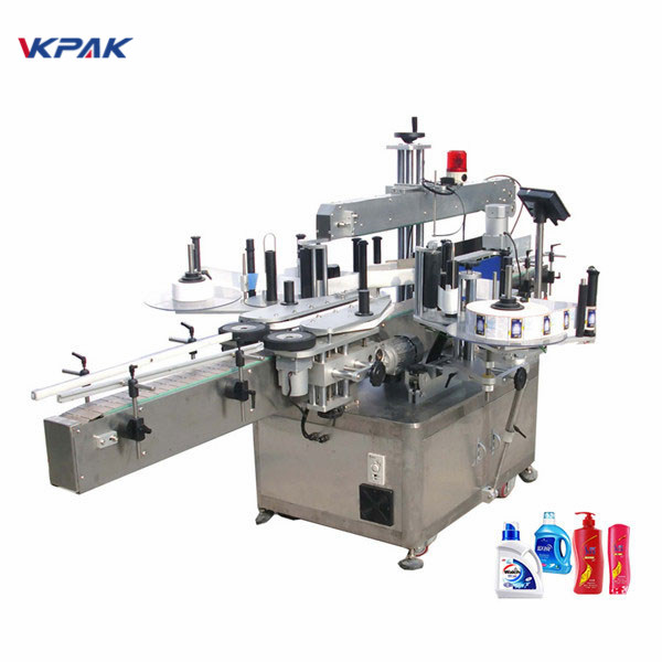 High Speed Pneumatic Automatic Double Side Flat Bottle Labeling Machine